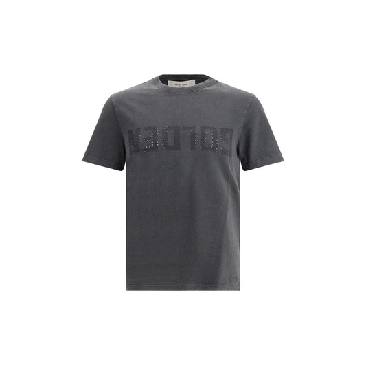 Golden Goose Gray Cotton T-Shirt Mens T-Shirt