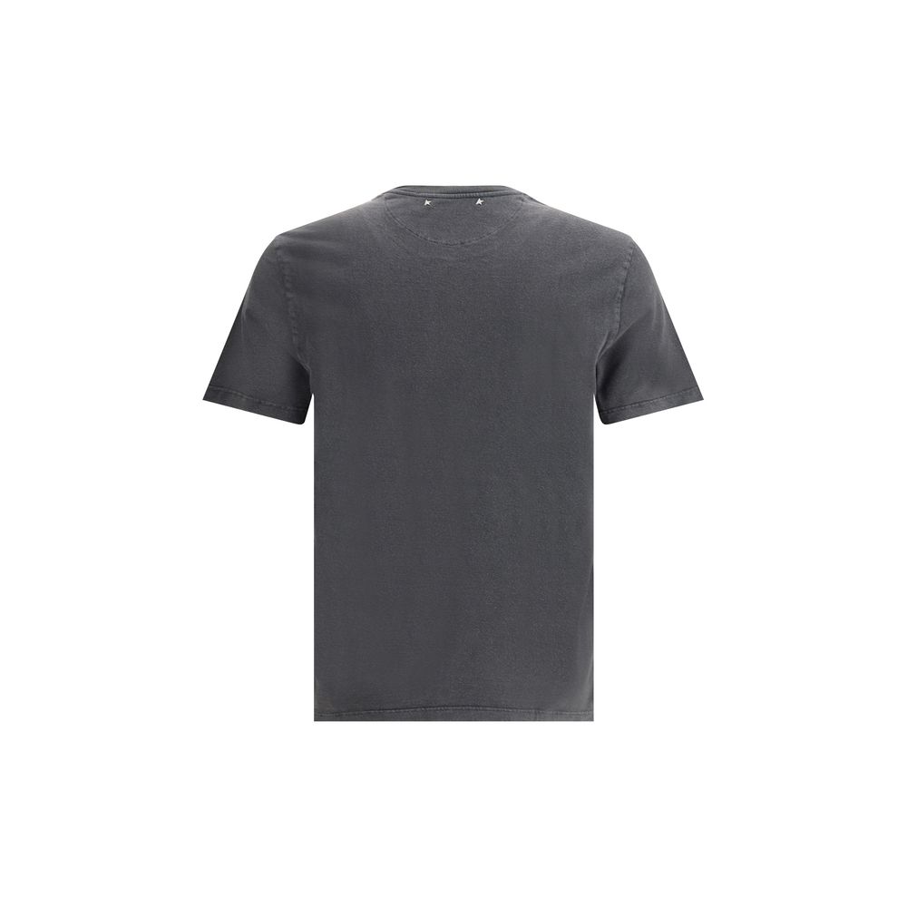 Golden Goose Gray Cotton T-Shirt Mens T-Shirt