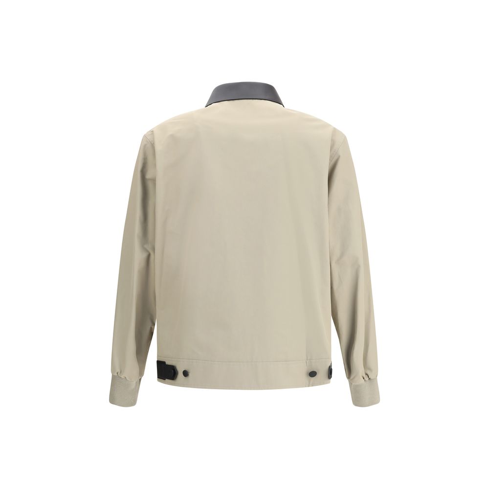 Givenchy Cotton Harrington Jacket with leather details Mens Jacket