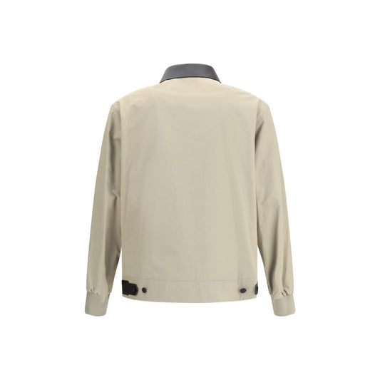 Givenchy Cotton Harrington Jacket with leather details Mens Jacket