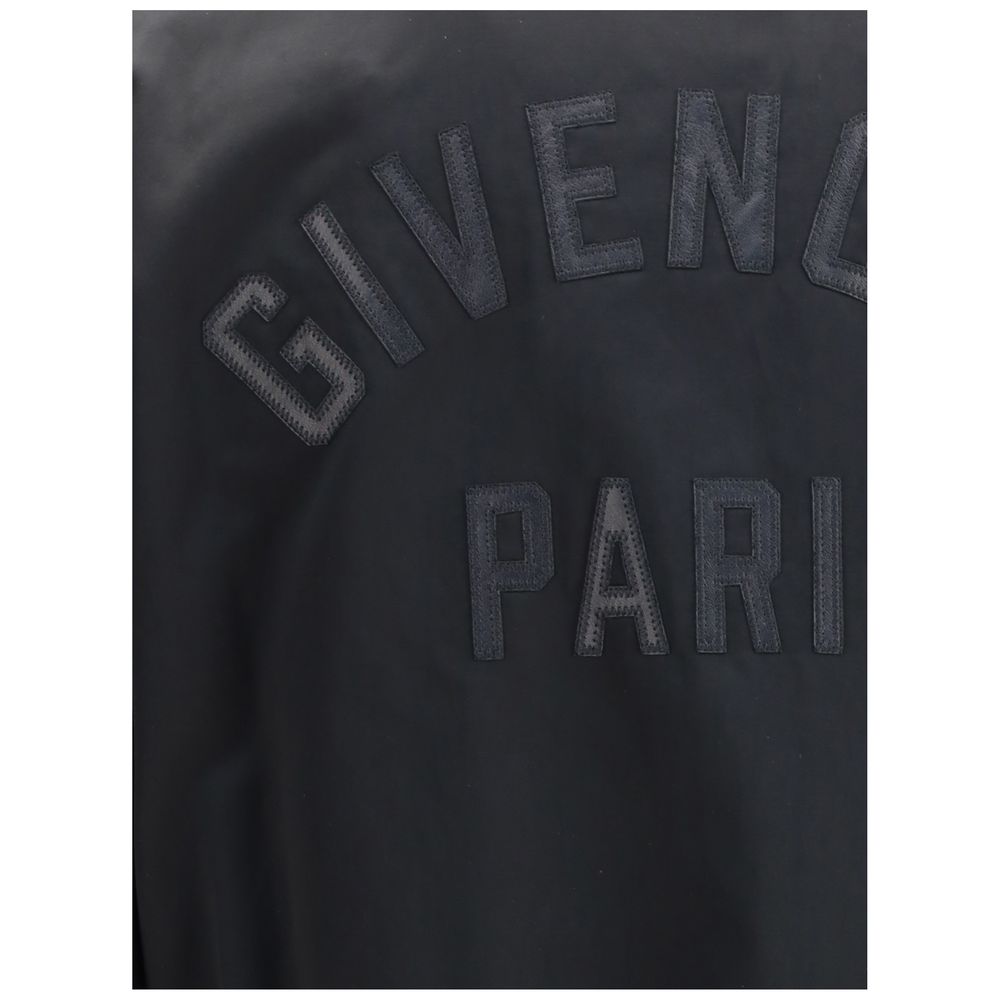 Givenchy Leather and satin bomber Jacket Mens Jacket