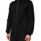 Dolce & Gabbana Black Cotton Logo Full Zip Men Bomber Jacket