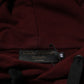 Dolce & Gabbana Burgundy Cotton Plaid Lined Men Hoodie Sweater