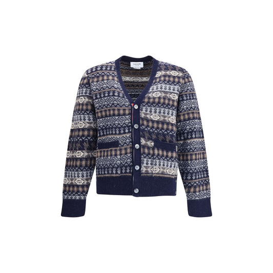Thom Browne Fair Isle Cardigan Mens Cardigan Mens Sweater