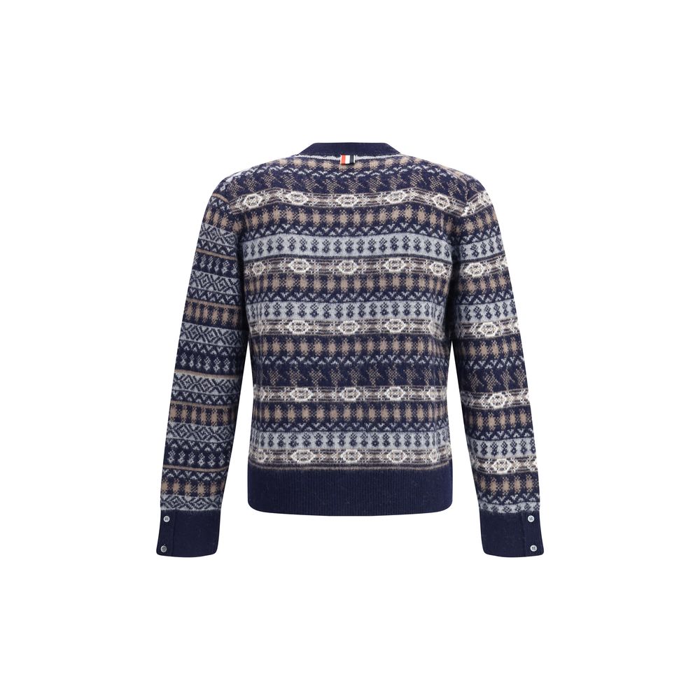 Thom Browne Fair Isle Cardigan Mens Cardigan Mens Sweater