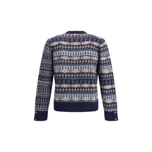 Thom Browne Fair Isle Cardigan Mens Cardigan Mens Sweater