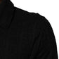 Dolce & Gabbana Black Silk Jacquard DG Polo Shirt T-shirt