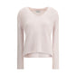 Forte_Forte White Wool Cashmere Sweater
