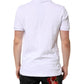 Dolce & Gabbana White Cotton DG Heart Logo Embroider T-shirt