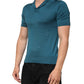 Dolce & Gabbana Teal Blue Silk Collar Short Sleeve Polo T-shirt