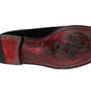 Dolce & Gabbana Black Velvet Slip On Men Loafers Formal Shoes