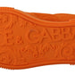 Dolce & Gabbana Orange Leather P.j. Tucker Men Sneakers Shoes