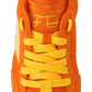 Dolce & Gabbana Orange Leather P.j. Tucker Men Sneakers Shoes