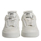 Dolce & Gabbana White Miami Leather Low Top Sneakers Shoes