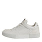 Dolce & Gabbana White Miami Leather Low Top Sneakers Shoes
