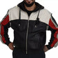 Dolce & Gabbana Black Leather Hooded Blouson Jacket