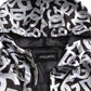 Dolce & Gabbana White Black Logo Hooded Full Zip Bomber Jacket