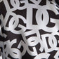 Dolce & Gabbana White Black Logo Hooded Full Zip Bomber Jacket