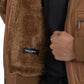 Dolce & Gabbana Brown Leather Fur Button Biker Coat Jacket