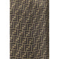 Fendi Brown Silk Pattern Shirt