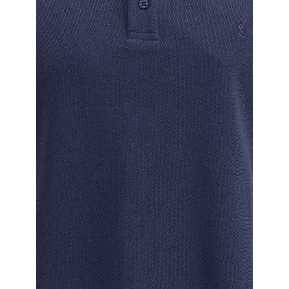 Saint Laurent Cassandre cotton polo Shirt Mens T-Shirt