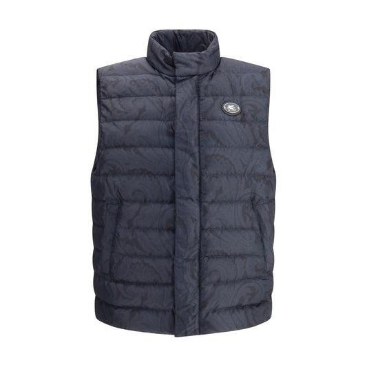 Etro Logo Down Vest Mens Jacket