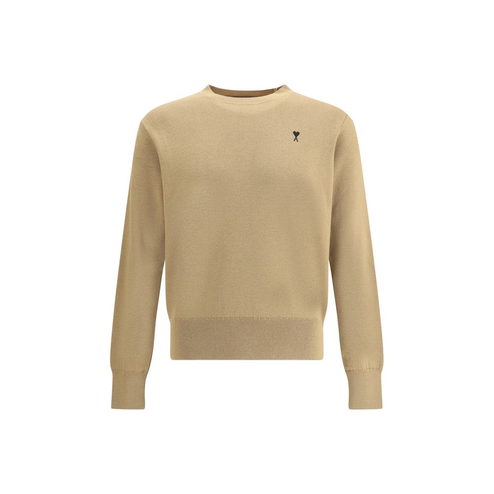 Ami Paris Pull Col Rond Ami De Coeur Mens Sweater