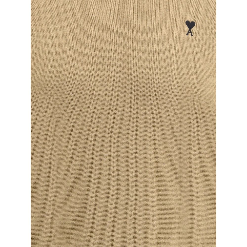 Ami Paris Pull Col Rond Ami De Coeur Mens Sweater