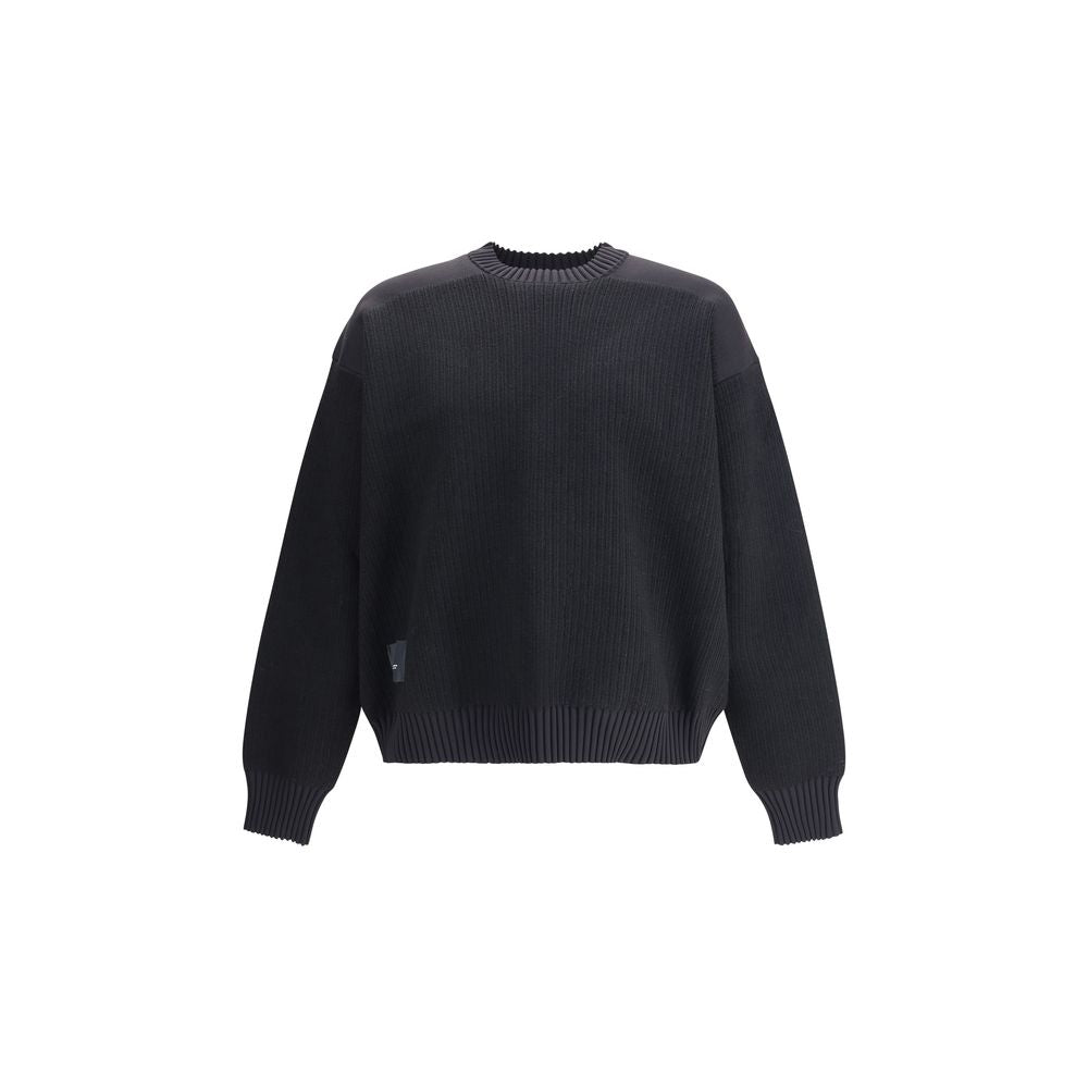 Y-3 Wool padded crew Sweater Mens Sweater