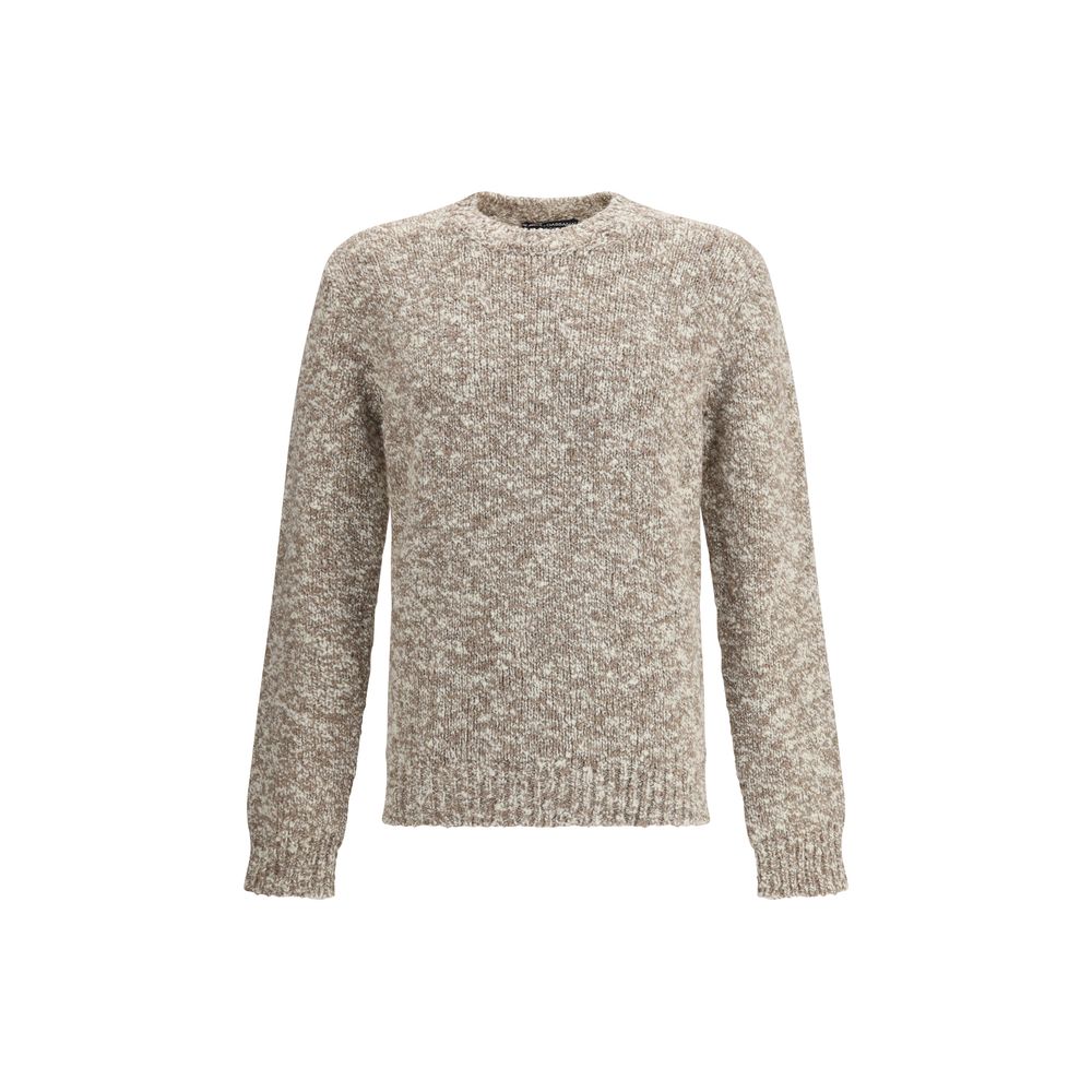 Dolce & Gabbana Shaved wool crew neck Sweater Mens Sweater