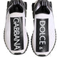 Dolce & Gabbana Black White Slip On Sorrento Sneakers Shoes