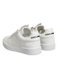 Dolce & Gabbana White Miami Leather Low Top Sneakers Shoes