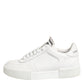 Dolce & Gabbana White Miami Leather Low Top Sneakers Shoes