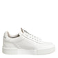 Dolce & Gabbana White Miami Leather Low Top Sneakers Shoes