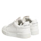 Dolce & Gabbana White Miami Leather Low Top Sneakers Shoes
