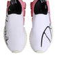 Dolce & Gabbana White Pink Low Top Sorrento Sneakers Shoes