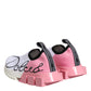 Dolce & Gabbana White Pink Low Top Sorrento Sneakers Shoes