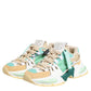 Dolce & Gabbana Multicolor Leather Airmaster Low Top Sneakers Shoes