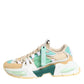 Dolce & Gabbana Multicolor Leather Airmaster Low Top Sneakers Shoes
