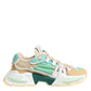 Dolce & Gabbana Multicolor Leather Airmaster Low Top Sneakers Shoes