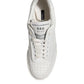 Dolce & Gabbana White Miami Leather Low Top Sneakers Men Shoes