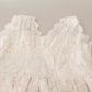 Dolce & Gabbana White Flower Lace Corsage Long Maxi Dress