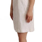 Dolce & Gabbana White Floral Sleeveless Sheath Mini Dress