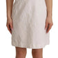 Dolce & Gabbana White Floral Sleeveless Sheath Mini Dress