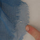 Dolce & Gabbana Blue Mesh Trim Ruched Tulle Sheath Dress