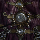Dolce & Gabbana Purple Viscose Crystal A-Line Gown Dress