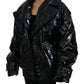 Dolce & Gabbana Polyester Black Shiny Blazer Women Jacket