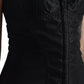 Dolce & Gabbana Black Nylon Bodycon Corset Bustier Mini Dress