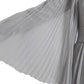 Dolce & Gabbana Light Grey Polyester Pleated Long Maxi Dress