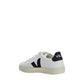 Veja White Calf Leather Bos Taurus Low Top Sneakers